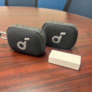Soundcore Black Portable Bluetooth Speaker (Pair) NWT